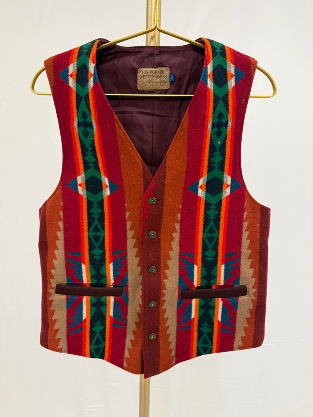 Vintage Pendleton High Grade‎ Westernwear Vest